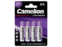 Батарейка щелочная Camelion Ultra BL4 LR6 (LR6-BP4UT, пальчиковая батарейка АА 1.5В) | код 14984 | Camelion
