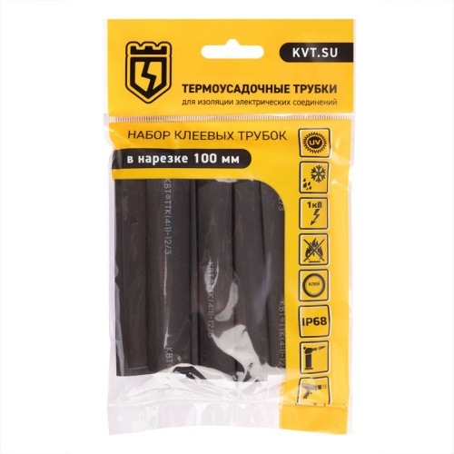 Набор термоусадочных трубок Квадро 12/3 | код 89783 | КВТ