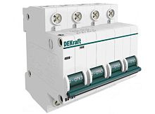 Модульный автоматический выключатель ВА-101 4 полюса, 3А, х-ка C | код. 11087DEK | DEKraft 