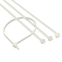 Хомут P6.6 с двойным замком, белый 4,8x200 | код 21215SR | DKC