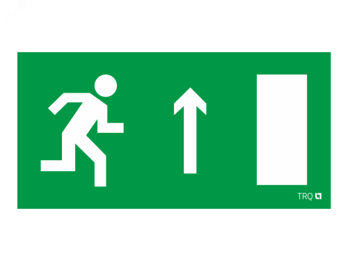 Пиктограмма ПЭУ 094 Выход прямо правосторонний (130х260) | код 2502001740 | Световые Технологии