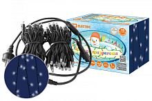 Гирлянда светодиодная СГУ100Б10, 10м, мерц-е, 6500К, каучук чер., посл. подкл, IP65, 250 В, TDM | код SQ0361-0043 | TDM