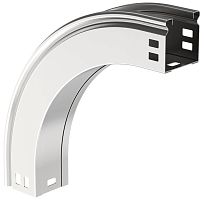 Угол для лотка плавн. 90град. тип В20 ESCA 50х50мм | код CPV41-0-90-050-050 | IEK