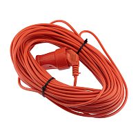 Удлинитель-шнур PROconnect ПВС 2х0.75, 30 м, б/з, 6 А, 1300 Вт, IP20, оранжевый (Сделано в России) | код 11-7107 | PROCONNECT
