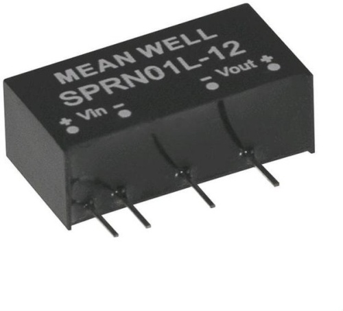 Источник питания DC-DC, 1Вт, вход 45.6…52.8В, стабил. выход 5В/200мА, изоляция 1500В DC, SIP6, 19.6х7.1х10.14мм, -40С…+90С | код SPRN01O-05 | MeanWell Источник питания DC-DC, 1Вт, вход 45.6…52.8В, стабил. выход 5В/200мА, изоляция 1500В DC, SIP6, 19.6х7.1х10.14мм, -40С…+90С | код SPRN01O-05 | MeanWell