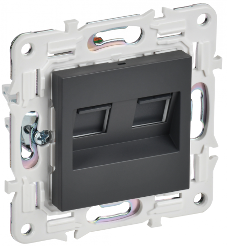 SKANDY Роз. комп. 2-ая RJ45 кат.6 SK-K04T титан IEK | код SK-K20-2-K48 | IEK SKANDY Роз. комп. 2-ая RJ45 кат.6 SK-K04T титан IEK | код SK-K20-2-K48 | IEK