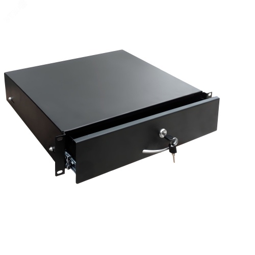 Полка выдвижная (ящик) 19 дюймов. 2U. для технической документации и инструментов. с ключом. цвет черный (RAL 9005) | код RD 0302.900 | SYSMATRIX Полка выдвижная (ящик) 19 дюймов. 2U. для технической документации и инструментов. с ключом. цвет черный (RAL 9005) | код RD 0302.900 | SYSMATRIX