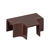 Угол T-образный (16х16) (4 шт) темное дерево-Plast | код tchd-16-16x4 | EKF