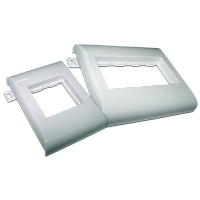 Пластиковый суппорт 45Х90, безвинтовой на защелках, в короб 100 мм | код TWT-CT100-FLM45x90 | TWT