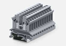 302997 Клемма SUK 1-1 проходная винтовая высокая, сеч.2.5мм2, желт., шт | код 302997 | SUPU