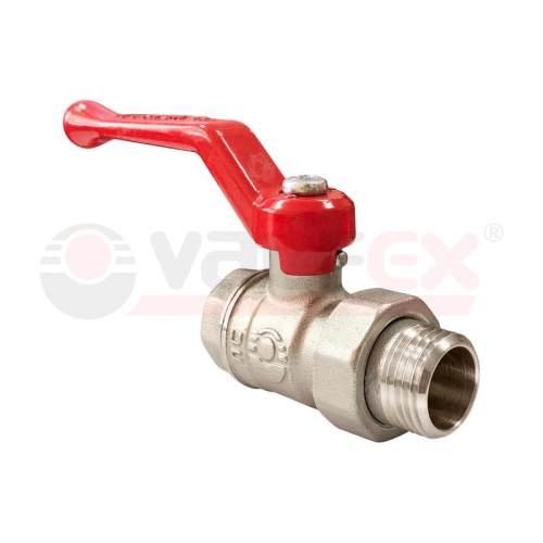 Кран шаровой латунный OPTIMA ВР/НР с американкой никел. покрытием ручка-рычаг 1/2дюйм (80/20) | код VF.225.NLR1.012 | VALFEX Кран шаровой латунный OPTIMA ВР/НР с американкой никел. покрытием ручка-рычаг 1/2дюйм (80/20) | код VF.225.NLR1.012 | VALFEX