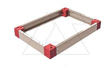 Уголки универсальные для основания высотой 100мм, RAL7012, 4шт. | код 708-100 | Tekpan