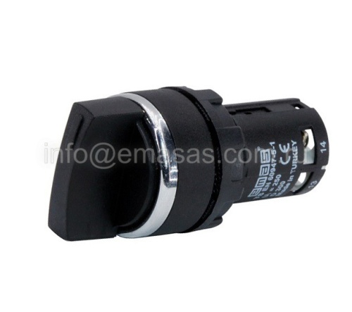 Переключатель моноблочный 0-I с фиксацией (1НО+1НЗ), MB102S20 | код MB102S20 | EMAS