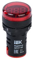 Индикатор значения напряжения AD127-VM | код BBI40-VM | IEK