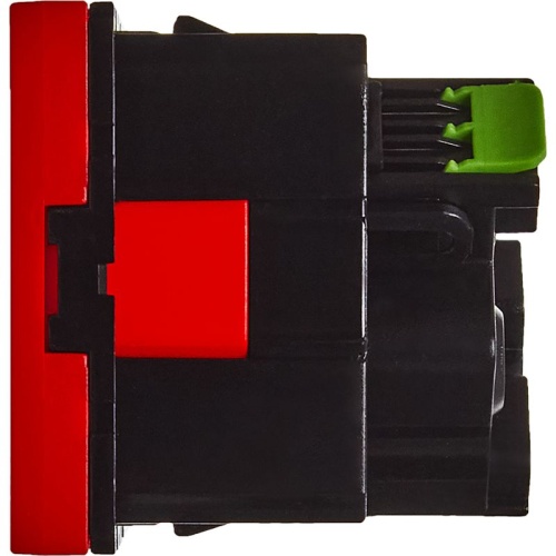 Розетка с заземлением - безвинтовые зажимы - без шторок 16А 250В - 45°- 2 модуля - красный | код 4525058 | Legrand фото 4