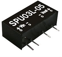 Источник питания DC-DC, 3Вт, вход 10.8…13.2В, выход 15В/20…200мА, изоляция 3000В DC, SIP7 19,6х7,5х10,2мм, -40...+90С | код SPU03M-15 | MeanWell