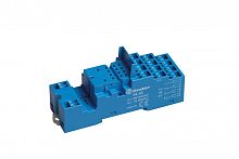 Розетка с безвинтовыми клеммами (пружинный зажим) для реле 55.32, 55.34, таймера 85.02, 85.04, применяются модули 99.02, в комплекте пластиковая клипса 094.91.3, версия: синий цвет | код 9454SPA | FINDER