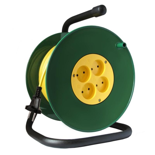 Удлинитель ТМ Союз силовой на катушке с 4 гнезда 2200 Вт 30м | код 481S-3203 | Universal