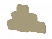 450 130, Концевой сегмент на клеммники 3-х ярусные PUK3, (бежевый), NPP PUK3 | код 0.0.0.4.50130 | KLEMSAN