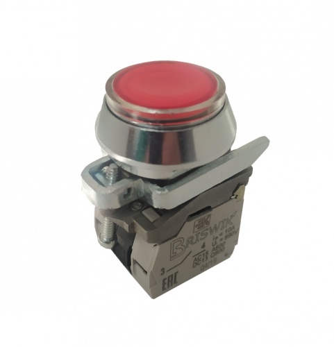 Выключатель Briswik КЕ 171/3м -ЛС 24В красный 0но+2нз цилиндр с подсветкой IP66 УХЛ2 10А | код aT-EB-6Ai-3223 | Briswik Выключатель Briswik КЕ 171/3м -ЛС 24В красный 0но+2нз цилиндр с подсветкой IP66 УХЛ2 10А | код aT-EB-6Ai-3223 | Briswik