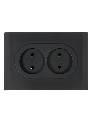 FORTE&PIANO Роз. 2-я без з/к з/ш б/к 10А FP126 чер. IEK | код FP-R20-10-1-K02 | IEK фото 4 FORTE&PIANO Роз. 2-я без з/к з/ш б/к 10А FP126 чер. IEK | код FP-R20-10-1-K02 | IEK фото 4