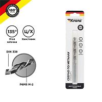 Сверло по металлу 7мм "Стандарт+" (P6M5 M-2) DIN 338 (блист.1шт) KR-91-0530 Kranz