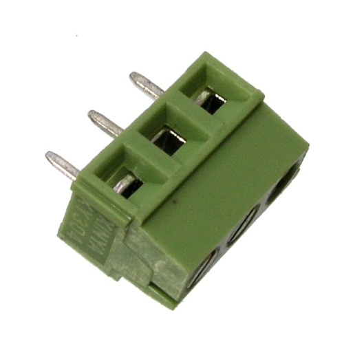 Клеммная колодка винтовая RUICHI XY304V-A-03P на 3 клеммы M2.5, шаг 5 мм, лифт, 12 А, 26-14 AWG | код 59736 | Ruichi