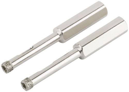 Коронки кольцевые по керамограниту, камню и кафелю алмазные, набор 2 шт, 6х67 мм | код 16201 | FIT фото 2