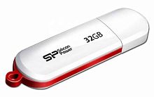 Флеш Диск Silicon Power 32GB LuxMini 320 SP032GBUF2320V1W USB2.0 белый | код 689479 | Silicon Power