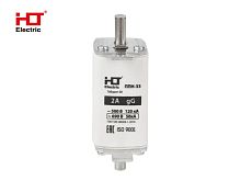 Плавкая вставка предохранителя ППН-33, габарит 00, 160/2А HLT | код 091-01-014 | HLT