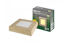 Светильник накладной светодиодный квадрат Даунлайт СПО (сосна) 6 Вт 120*120*32 мм 3000К TDM | код SQ0329-0418 | TDM