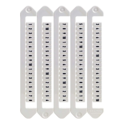 Маркировка для клемм, ширина 5 мм, от 21 до 30, горизонтальная ориентация | код NUTB-5-21-30H | DKC Маркировка для клемм, ширина 5 мм, от 21 до 30, горизонтальная ориентация | код NUTB-5-21-30H | DKC