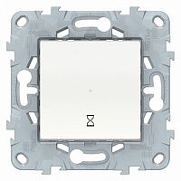 Таймер нажимной UNICA NEW, механический, белый |  код. NU553518 |  Schneider Electric