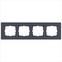 Рамка 4-м G-Glass стекло маренго Jasmart G1004GC
