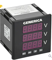 Вольтметр цифр. щит. 3-ф. DO RS-485 96х96 LED GENERICA | код IDV21-5-3-3-LED-G | GENERICA by IEK