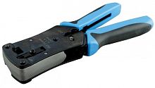 Инструмент обжимной для RJ-45 RJ-12 RJ-11 профессиональный, Hyperline HT-N468B | код 19817 | Hyperline