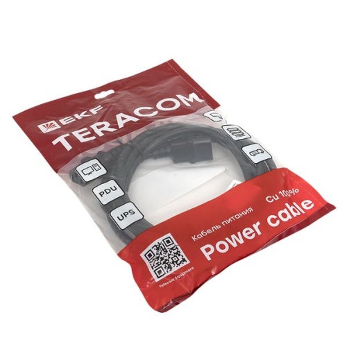 Кабель питания TERACOM для PDU IEC 60320 C13 - IEC 60320 C14 сечение 3x1,5мм2 250В 10A длина 3,0 метра | код TRC-PCA-C13-C14-3M | EKF фото 5