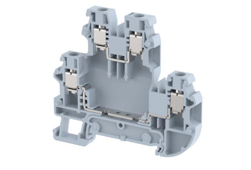 Клемма проходная винтовая 4 мм2, двухуровневая, на 4 подключения, зеленая TQ4-2T-GREEN | код 1203020003 | Elmex Клемма проходная винтовая 4 мм2, двухуровневая, на 4 подключения, зеленая TQ4-2T-GREEN | код 1203020003 | Elmex