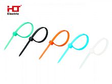 Хомуты 2,5х100 цветные набор (черный, белый, красный, синий, зеленый) HLT | код 084-01-174 | HLT