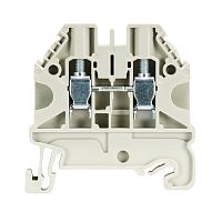 Проходная клемма, тип фиксации провода: винтовой, номинальное сечение: 4 мм кв., 32A, 1000V, ширина: 6 мм, цвет: серый, тип монтажа: DIN 35 | код 58.504.0055.0 | Wieland