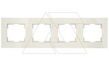 Rita - Рамка 4 поста, вертикальный монтаж, серый | код 2220-800-2403 | Mutlusan