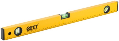 Уровень "Старт" 3 глазка фрезер. рабочая грань магниты шкала 600мм корпус желт. FIT 18132 фото 2