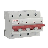 Автоматический выключатель модульный YON max типа MD125H, 10кА, 4 полюса, хар-ка B, 50А | код MD125H-4PB50 | DKC