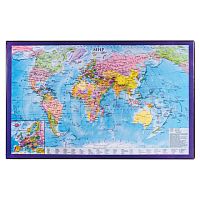 Коврик-подкладка настольный для письма (590х380 мм), с картой мира, BRAUBERG, 236777 | код 236777 | BRAUBERG