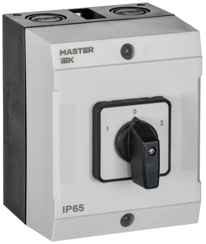 Переключатель кулачковый в боксе стандартная рукоятка 63А схема 53 | код MI-CS20-063-053 | IEK