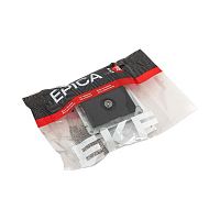 Розетка телевизионная + компьютерная СП Эпика TV + RJ45 кат.5 механизм черн. EKF UP1-SOB-TV+RJ