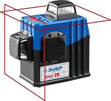 Нивелир лазерн. Зубр 34907 цв.луч. красный 2луч. | код 1131218 | ЗУБР