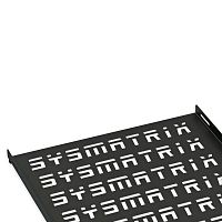 Полка 19' стационарная перфорированная глубиной 300 мм для напольных и настенных шкафов глубиной 450 мм. цвет черный (RAL 9004) | код SH 4002.900 | SYSMATRIX