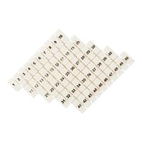 Маркеры для JXB-ST 1,5 с нумерацией 1-50 (100 шт,) PROxima | код zb-st-1.5-1-50 | EKF