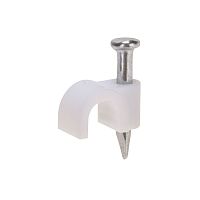 Крепеж кабеля круглый 4 мм, белый (упак. 20 шт) REXANT | код 07-4004-20 | REXANT